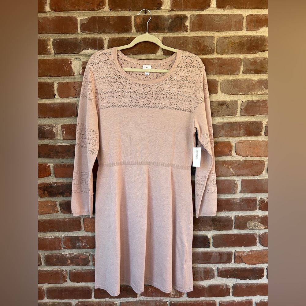 Pastel Pink Sweater Dresss